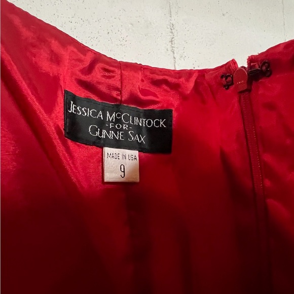 The perfect red, strapless, full length gown. Halloween costume/homecoming, prom - Picture 3 of 4